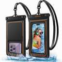 UNBREAKcable Floating Waterproof Phone Pouch 2 Pack, IPX8 Waterproof Phone Case Dry Bag Kayak/Beach/Cruise Travel Essentials, Water Proof Pouch for iPhone 17 16 15 Pro Max, Samsung S25 Ultra S24-7" (7.0 inch)