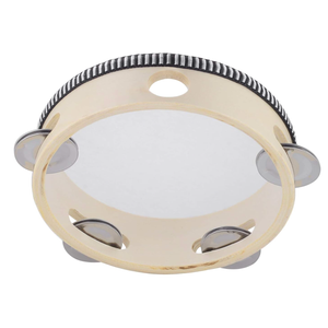 Hand Held Tambourine Drum Bell Birch Metal Jingles Percussion Gift Musical Educational Drum Instrument for KTV Party Kids Games 