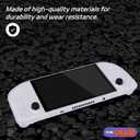 eXtremeRate Replacement Full Set Housing Shell with Buttons for Steam Deck OLED, Custom DIY White Faceplate Back Plate Trackpad Case for Steam Deck OLED Console - Without Console