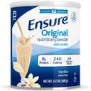 Ensure Original Vanilla Nutrition Powder | Vanilla Protein Powder | Small Meal Replacement Shake Mix | 8g Protein, 24 Vitamins & Minerals | Immune Health | 14.1 oz