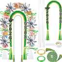 YLOLUL 16 Pcs Graduation Leis 2026 Graduation Candy Lei Kit with Honor Cord Class of 2026 Graduation Ribbon Money Lays Necklace Graduation Gift Party Accessories for Women Men