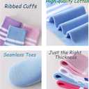 Kids Soccer Socks-Toddler Striped Knee High Socks for Girls Boys,Cotton Athletic Baseball Softball Tube Sock