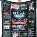 18th Birthday Gifts for Boy, 18 Year Old Boy Birthday Gifts, Gifts for Boys Turning 18, 18 Birthday Gift Ideas Throw Blanket 60 x 50 Inch, Gifts for 18 Year Old Male, 18 Bday Decorations for Men