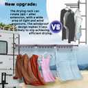RV Clothes Drying Rack, Extendable Up to 50Inches, Clothes Drying RackSuitable for RV, Camping Car and Various Environments, Rust Resistant, Portable, Easy to Install, Foldable, Rotatable (Large)