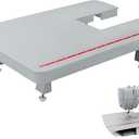 Sewing Machine Extension Table For Singer Brand 4411,4423, 4432,4452,5511,5523,Heavy Duty Sewing Machines(Gray)