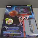 Basketball Hoop for Kids 3 4 5 6 7 8 Years Old, Electronic Basketball Goal with Adjustable Stand, 7 LED Lights & Scoreboard, Indoor Outdoor Sports Toy, Birthday for Kids Boys Ages 3-12