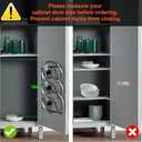 2 Pack Pot-Lid-Organizer, 6-Tier Pots and Pans Lid Organizer Under Cabinet, No Drilling, Rustproof, Lid-Organizers-Inside-Cabinet for Small-Space-Solution & Kitchen Cabinet Organization (Black)