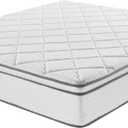 Novilla 10 inch Queen Size Mattress, Hybrid Mattress Queen Size with Comfortable Foam & Individually Pocket Spring, Mattresses in a Box for Back Pain Relief & Support, Certipur-Us Certified (White)