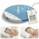 Bluetooth Pillow Speaker for Sleeping Under Pillow Speaker with Bone Conduction Technology, Flat&Thin Design, Ideal for Side Sleepers White Noise&Rain Sounds Machine for Sleep,Wireless Sleep Speaker