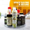 2 x Lazy Susan Turnable Organizer for Cabinet  11.5 Inches Clear  Heavy Duty Plastic  Multifunctional and Practical Design  Ideal for Kitchen, Under Sink, Bathroom (1 Pack)