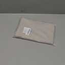 MooMee Bedding Pillowcases Pack of 2 100% Washed Cotton Linen Like Textured Breathable Durable Soft Comfy (Heathered Cream Grey, Standard)