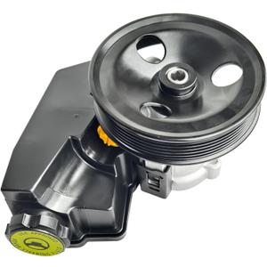20-61607 Power Steering Pump with Pulley Reservoir Fits for 1999-2004 Jeep Grand Cherokee Sport Utility L6 4.0L, for 1999-2000 Jeep Grand Cherokee Sport Utility V8 4.7L, Power Assit Pump OE# 5080551AB