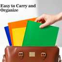 2-Pocket Folders with 3 Prongs,60-Pack Plastic Folders with Pockets and Prong Holds Letter Size Paper, Plastic Pockets Folder for School, Office and Home, Green