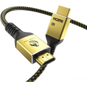 8K Certified HDMI Cable 3.9FT/1M, HDMI 2.1 Cable 8K@60Hz 4K@120Hz, 48Gbps Ultra High Speed HDMI Cord, HDCP 2.2&2.3, DTS:X, Dynamic HDR, eARC, Compatible with Roku TV/HDTV/PS5