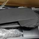 DUMOS Gaming Desk, Monitor Stand, LED Lights, Storage Shelves