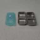 Stainless Steel Snack Containers Reusable with Lid, Grab and Go 2 Compartment Snack Food Storage Containers for School Travel and Outdoor Camping Dishwasher Safe (2)