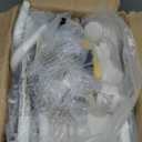 6-Tier Utility Cart with 6 Drawers, Rolling Utility Cart with 2 Lockable Caster Wheels, Multipurpose Mobile Rolling Drawer Cart for Office Bathroom Kitchen, Ivory White