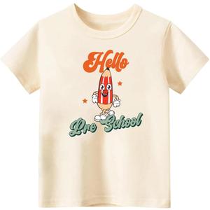 First Day of Pre-K Shirt  Back to School Shirt for Boys & Girls, Pre-K T-Shirt, 2T-5T, Toddler Back to School Outfit (Yellow)