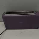 bella 2 Slice Slim Toaster, Fits-anywhere Kitchenware, 6 Setting Shade Control with Reheat & Cancel Buttons, Fits sourdough, 10 Long Slot, Anti Jam & Auto Shutoff, 900 Watt, Plum