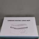 Cordless Electric Lunch Box for Adults, Rechargeable Portable Self-Heating Lunch Box Food Warmer