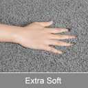 LOCHAS Bathroom Rug Runner 24x70 Inch, Soft Thick Absorbent Microfiber Bath Rugs for Bathroom, Machine Washable, Shaggy Plush Non Slip Bath Mat for Tub, Shower Floor, Quick Dry Mats, Grey