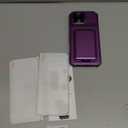 SSLOTSCASE for iPhone 16 Pro Max Case with 2X Screen Protector, Card Holder & Lens Cover & Hidden Kickstand, Silicone Edge Durable Protective Wallet Phone Cover for iPhone 16 Pro Max, Dark Purple