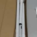 ALLZONE Adjustable Tension Curtain Rod, 42 to 78 Inches, Spring Loaded Curtain Rods No Drilling, Renter Friendly Tension Rod for Windows, Shower, Closet, No Drill, Non-Slip, White