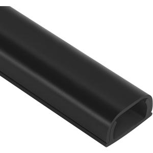 Cable Hider Raceway Kit, 68in Wire Hiders for TV on Wall, Paintable Cord Cover Channel, Cord Hider for Wall Mounted TV in Home Office, 4X L17in X W0.95in X H0.47in, Black (Large)