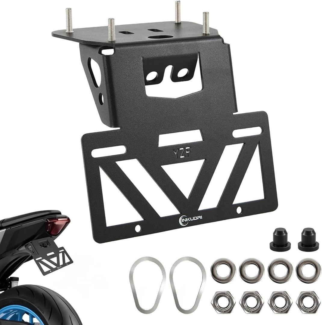 YZF R3 Fender Eliminator YZF R3 Tail Tidy Fit With OEM Lights R25 MT03 License Plate Bracket Holder For YZFR25 MT03 MT-03 MT-25 2014 2015 2016 2017 2018 2019 2020 2021 2022 2023 2024
