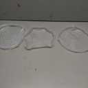 UXCELL Silicone Stretch Lids, 3 Pack - 6.5" Round Container & Bowl Covers, Reusable Silicone Lids for Cups, Bowls & Food, White