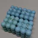 Blue Bubble Candle 4PCS - Fresh Scented Scandinavian Cube Candles, Danish Pastel Decor for Room/Bathroom & Floating Shelves, Valentine Gifts for Women