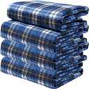 Washable Bed Pads, Non-Slip Bed Pads for Incontinence (28" x 36", 4 Pack) - Waterproof and Reusable Underpads for Adults, Kids, and Pets (Blue)