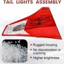 Tail Lights Inner Assembly Compatible with 2013-2015 Toyota RAV4,Left Driver Side Rear Light Taillights Replacement # 815900R010 TO2802126
