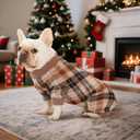 4 Pack Dog Pajamas Soft Lightweight Dog Recovery Suit Onesie Clothes for Small Medium Large Female Pet Boys Girls Dogs Cats, Red+Green+khaki+Plaid, L (Back: 11",Chest: 15.7", 8-12lbs)