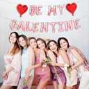 Galentine's Day 16in Rose Gold Balloon Banner, Galentine's Day Decor,Be My Galentine,Galentine's Day party decorations,Valentine's Day Indoor and outdoor balloon decoration (BE MY GALENTINE)