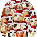 RAISEVERN Christmas Sweatshirt for Men Women Funny Pullover Xmas Top (XXL)