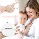Sosation 30 Pcs Reusable Breast Pads Nursing Covers with Wet and Laundry Bag Floral Nipple Pads for Breastfeeding Mom Gift