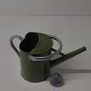 Metal Watering Can, One Gallon Watering Cans Stainless Steel for Outdoor Indoor Garden Plants Watering (Emerald Green)