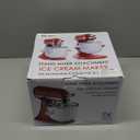 Ice Cream Maker Attachment for KitchenAid, Fits KitchenAid 4.5/5QT & 6QT Mixers, Frozen Ice Cream & Sorbet Gelato Maker, 2 Quart, White