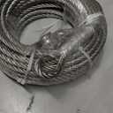 3/8", 7x19, Galvanized Steel Winch Cable (50 ft with Thimble Eye)