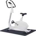 MotionTex Exercise Equipment Mat for Under Stationary Bike, Spin Bike, Exercise Bike, Treadmill, Fitness Equipment, Home Gym Floor Protection, 24" x 48", Black