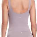 HeyNuts Zeal Bra Longline Classic U Back Medium Impact Wirefree Sports Bras, Workout Tank Tops with Removable Pads (Pink, S)