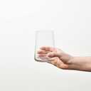 Krosno Infinity Drinking Glasses Set of 6 16.6 oz Water Juice Glasses, Modern Tapered Tumblers, Lead-Free Glassware, Clear Everyday Drinkware, Dishwasher Safe, Made in Europe