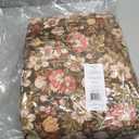 Laura Ashley - Twin Comforter Set, Soft Cotton Bedding with Matching Shams, Floral Home Decor, Oeko-Tex Certified (Bloomsbury Brown, Twin)