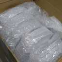 Sieral 200 Pieces Disposable Plates Plastic Party Plates with Rim Hard Plastic Appetizer Salad Dessert 7.5 Inch Elegant Heavy Duty Tableware for Dinner Wedding Party Supplies(Silver Rim)