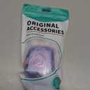 Clear Cover for Power beats Pro 2 Case with Secure Lock & Phone Stand, Soft TPU Protective Cover Compatible with Beats Power beats Pro 2 Earbuds Accessories with Fashion Keychain for Women, Clear Purple