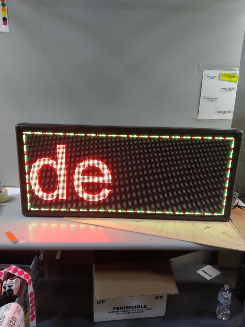Programmable LED Sign 40 X 18"