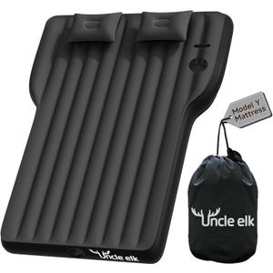 Tesla Model Y Mattress, Inflatable SUV Mattress for Portable Camping Mattress, Foldable Air Mattress with Air Pump and Storage Bag for Tesla Model Y and SUV Travel, Black