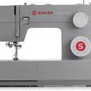 SINGER Heavy Duty 4452 (Grey) High Speed Sewing Machine + Accessories | 32 Built-In Stitches Deliver 110 Stitch Applications | 50% More Power for Thick Fabrics, 1100 Stitches/Min, 1-Step Buttonhole