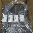 Food Storage Containers with Lids,4-Layer Plastic Cookie Storage Containers Airtight,Stackable Cookie Carrier for Transport Dumpling Storage Box,Green